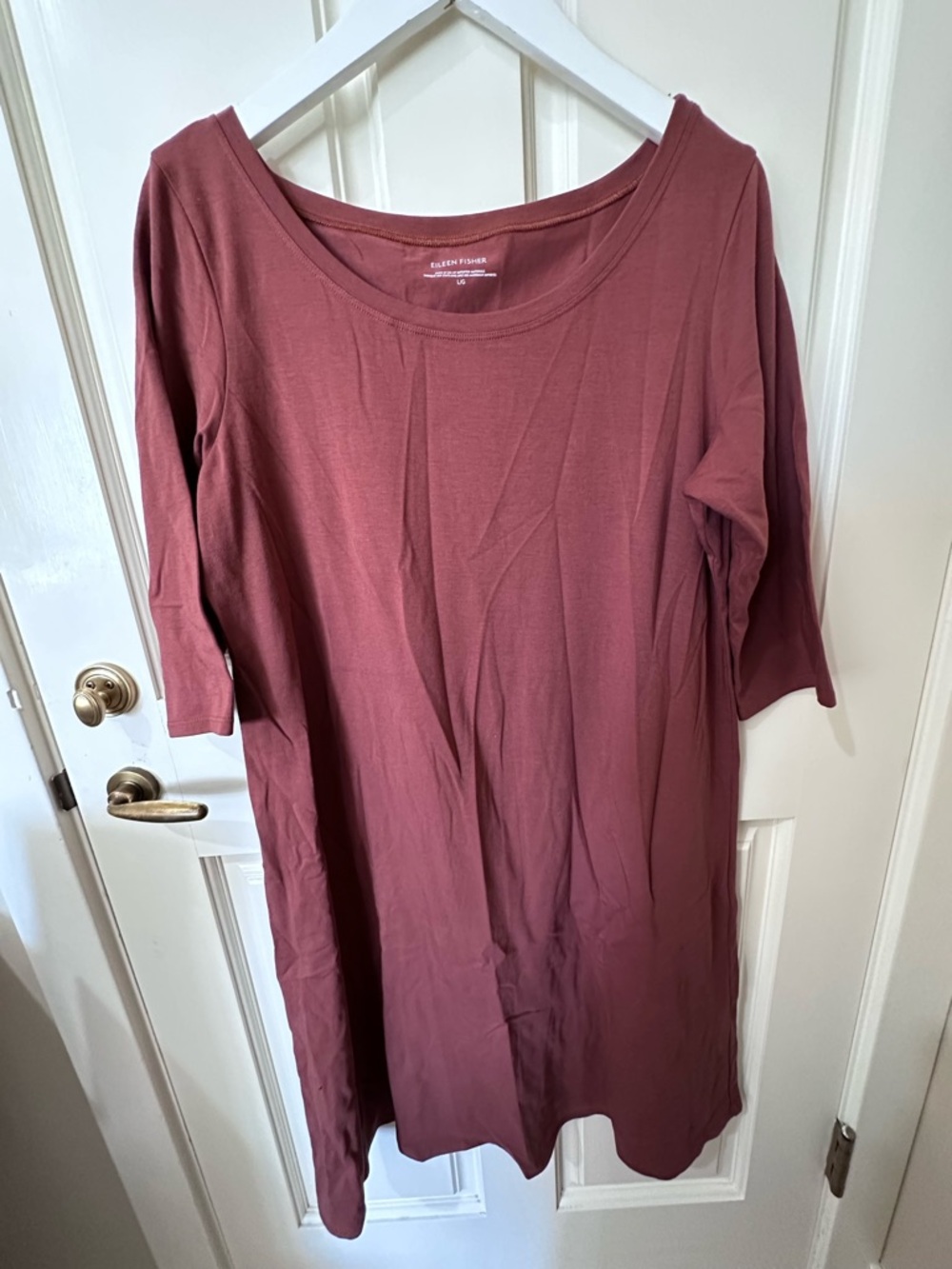 LIKE NEW EILEEN FISHER Organic Cotton Dress in Large